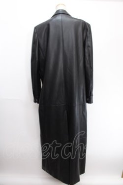 画像2: Melt the lady / leather like trench coat F ブラック Y-24-12-29-050-PU-CO-SZ-ZY