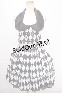 ATELIER PIERROT / Diamond Circus　 Vest One Piece  白黒 Y-24-12-29-035-EL-OP-SZ-ZY