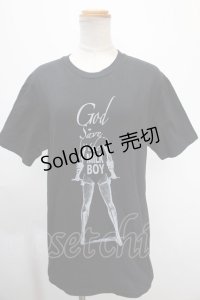 MILKBOY / Gad save the milkboy Tシャツ  黒 Y-25-01-10-076-MB-TO-SZ-ZY