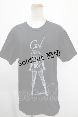 画像1: MILKBOY / Gad save the milkboy Tシャツ  黒 Y-25-01-10-076-MB-TO-SZ-ZY