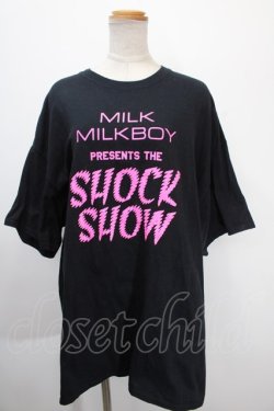 画像1: MILKBOY / SHOCK SHOW　Tシャツ  黒 Y-25-01-10-078-MB-TO-SZ-ZY