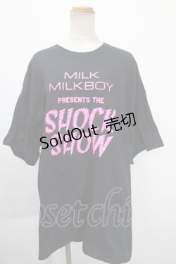 画像1: MILKBOY / SHOCK SHOW　Tシャツ  黒 Y-25-01-10-078-MB-TO-SZ-ZY