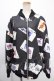 画像1: TRAVAS TOKYO / Patterned All Over Zip Blouson/総柄ポンチブルゾン F ブラック×ホワイト Y-25-01-10-102-PU-JA-SZ-ZY (1)