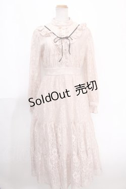 画像1: Ank Rouge / レースロングクラシックワンピース M ピンク Y-25-01-10-135-CA-OP-SZ-ZY