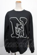 NieR Clothing / プリント長袖Tシャツ LL 黒 Y-25-01-16-046-PU-TS-SZ-ZY