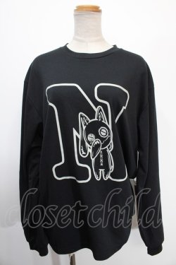 画像1: NieR Clothing / プリント長袖Tシャツ LL 黒 Y-25-01-16-046-PU-TS-SZ-ZY