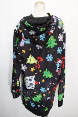 画像2: NieR Clothing / CHRISTMAS DESIGN HOODIE  黒 Y-25-01-16-060-PU-TO-SZ-ZY