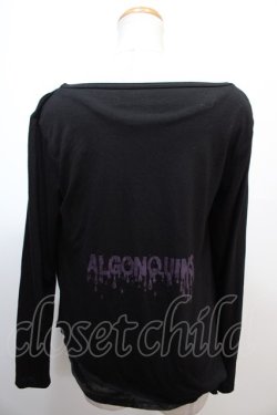 画像2: ALGONQUINS / レイヤード風カットソー  黒 Y-25-01-22-109-AL-TO-SZ-ZY