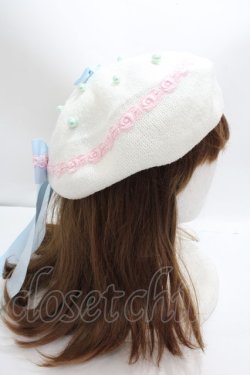 画像3: Angelic Pretty / Rosy Ribbonベレー  アイボリー Y-25-02-03-004-AP-AC-SZ-ZY