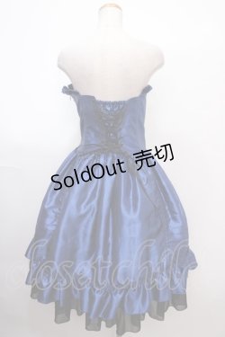 画像2: ATELIER PIERROT / Bustle Corset Dress  青 Y-25-02-03-117-EL-OP-SZ-ZY