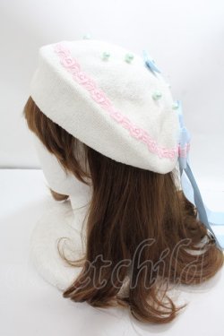 画像2: Angelic Pretty / Rosy Ribbonベレー  アイボリー Y-25-02-03-004-AP-AC-SZ-ZY