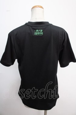 画像2: ▽-3 / 肋骨Tシャツ  ブラック×グリーン Y-25-02-06-157-PU-TO-SZ-ZY