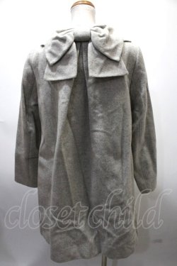 画像2: Franche Lippee / COATバックリボンコート  グレー Y-25-02-09-061-LO-CO-AS-ZT-C10