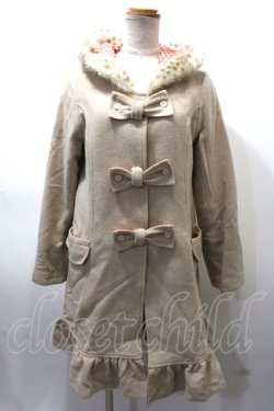 画像1: Emily Temple cute / COAT３つリボンコート  ベージュ Y-25-02-09-063-ET-CO-AS-ZT-C10