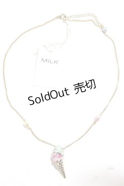 画像3: MILK / アイスクリームネックレス  パステル×ゴールド Y-25-02-16-014-ML-AC-SZ-ZY