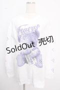 TRAVAS TOKYO / くま プリントL/S Tee/ロングスリーブカットソー F ホワイト Y-25-02-18-021-PU-TS-SZ-ZY