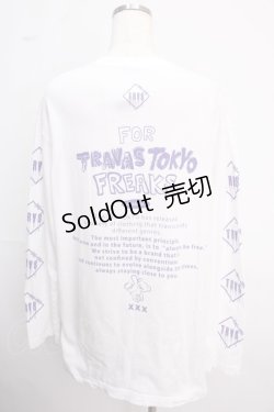 画像2: TRAVAS TOKYO / くま プリントL/S Tee/ロングスリーブカットソー F ホワイト Y-25-02-18-021-PU-TS-SZ-ZY