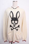 psycho bunny / プリントニットパーカー  キナリ Y-25-02-18-027-PU-TO-SZ-ZY