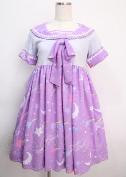 画像1: Angelic Pretty / Dream Skyカットワンピース  ラベンダー Y-25-02-26-036-AP-OP-SZ-ZY