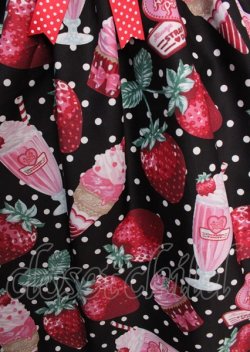 画像4: Angelic Pretty / Fresh Strawberry Dinerワンピース  黒 Y-25-02-26-038-AP-OP-SZ-ZY