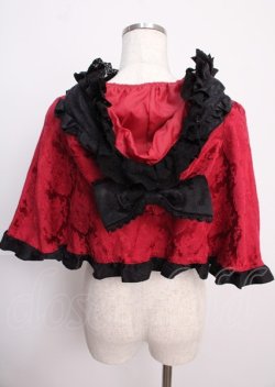 画像2: ATELIER PIERROT / Rose Red Madness 薔薇色の憤怒 ケープ  アカ Y-25-02-26-004-EL-JA-SZ-ZY