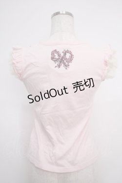 画像2: Emily Temple cute / ネックレスプリントTシャツ  ピンク Y-25-02-27-068-ET-TO-SZ-ZY