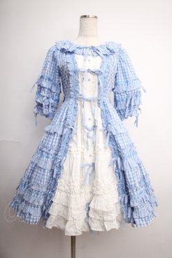 画像1: Angelic Pretty / Little Houseワンピース  サックス Y-25-02-27-093-AP-OP-SZ-ZY