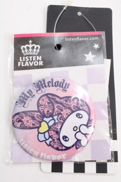 画像1: LISTEN FLAVOR / サンリオコラボ缶バッチ   Y-25-02-27-032-PU-ZA-SZ-ZY