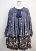 metamorphose / Star Rose　Aラインワンピース  紺 Y-25-03-04-126-ME-OP-SZ-ZY