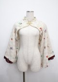 metamorphose / 春告げ鳥の恋うらら着物袖ボレロ  オフ白 Y-25-03-17-053-ME-TO-SZ-ZY