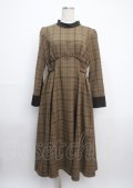 Ruimeme / waist belt check dress F ブラウン Y-25-03-17-072-LO-OP-SZ-ZY