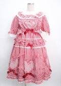 BABY,THE STARS SHINE BRIGHT / Sweet Gingham Dollワンピース  アカ Y-25-03-17-094-BA-OP-SZ-ZY