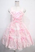 Angelic Pretty / 肩リボンジャンパースカート  ピンク Y-25-03-21-125-AP-OP-SZ-ZY