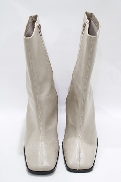 merry jenny / heart wood heel boots L ベージュ H-24-05-17-1069-LO-SH-KB-ZT308