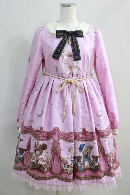 Angelic Pretty / Dream Bearワンピース Free ピンク H-24-06-12-005-AP-OP-NS-ZH