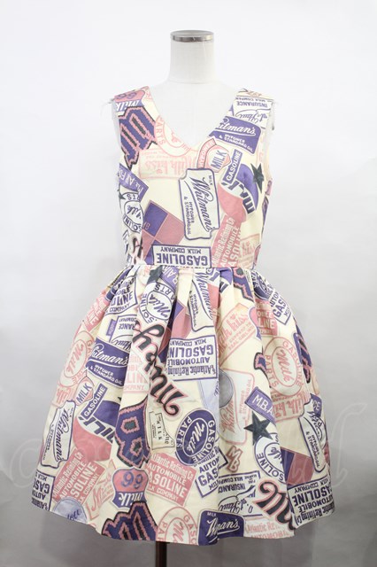 MILK / Patch girl dress - アイボリー H-24-06-23-019-ML-OP-NS-ZH