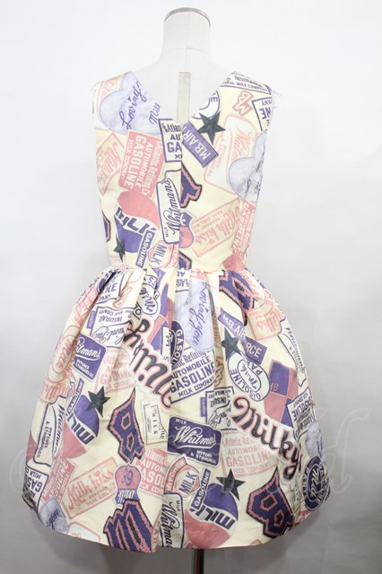 MILK / Patch girl dress - アイボリー H-24-06-23-019-ML-OP-NS-ZH