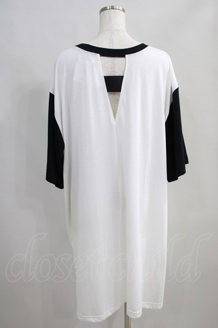 SEX POT ReVeNGe / プリントBIG Tシャツ 白×黒 H-24-07-03-020-SP-TO-KB-ZH