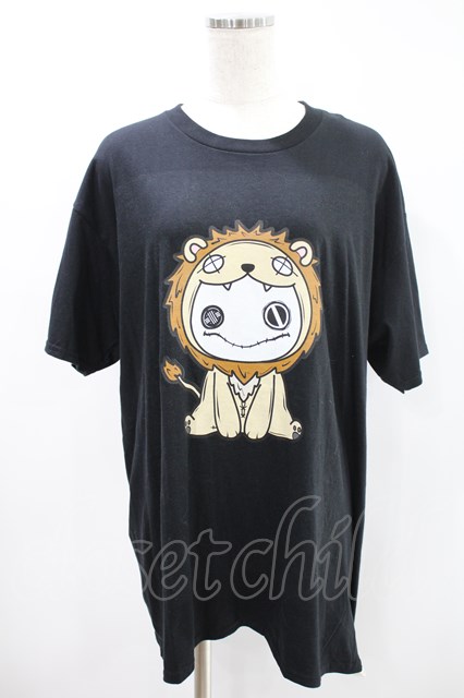 NieR Clothing / プリントCOTTON CUTSEW 黒 H-24-07-11-028-PU-TO-KB-ZH