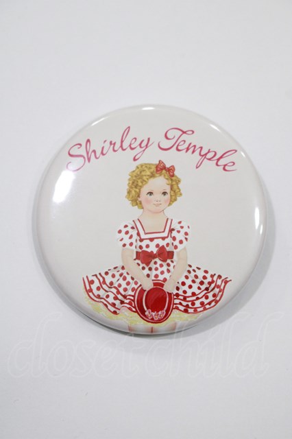 Shirley Temple / 缶バッジ ピンク H-24-07-11-1076-ET-ZA-KB-ZH