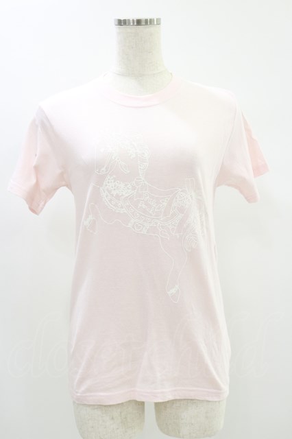 Nile Perch / ポニープリントTシャツ Free ピンク H-24-07-17-030-LO-TO-NS-ZH