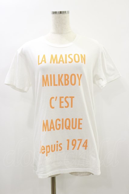 MILKBOY / MAISON TEE S 白 H-24-07-27-054-MB-TO-KB-ZH