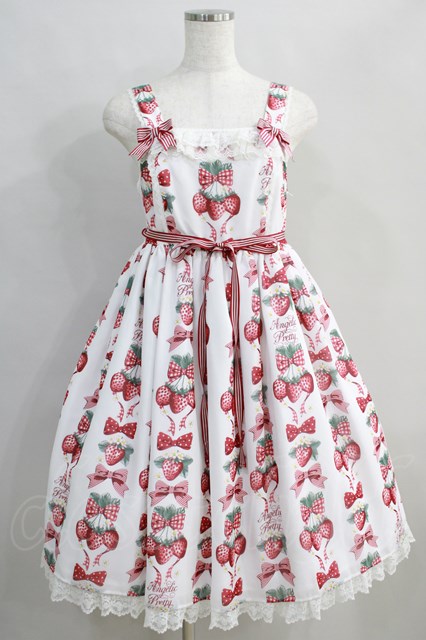 Angelic Pretty / Strawberry Dollジャンパースカート Free オフ H-24-08-07-1007-AP-OP-NS-ZH