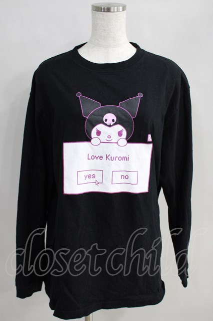 Candy Stripper / LOVE KUROMI L/S TEE 黒 H-24-08-11-035-PU-TO-KB-ZH