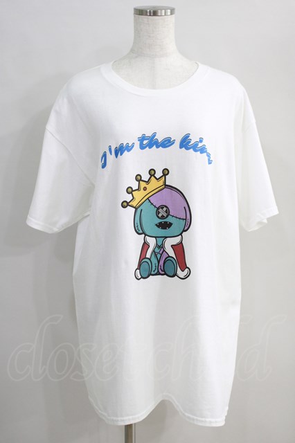 NieR Clothing / KING ONE君 CUTSEW【I’m the king】 白 H-24-08-21-1023-PU-TO-KB-ZT0926H