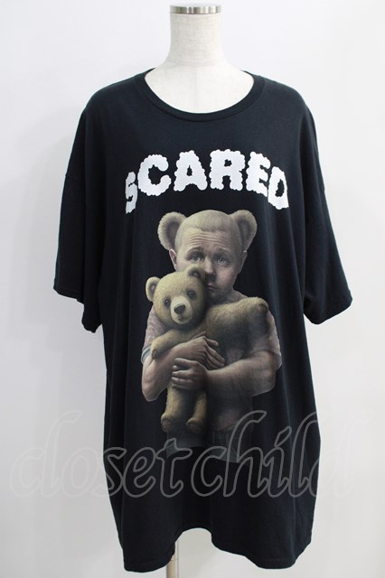 MILKBOY / SCARED BOY TEE XXL 黒 H-24-09-06-080-MB-TO-KB-ZH