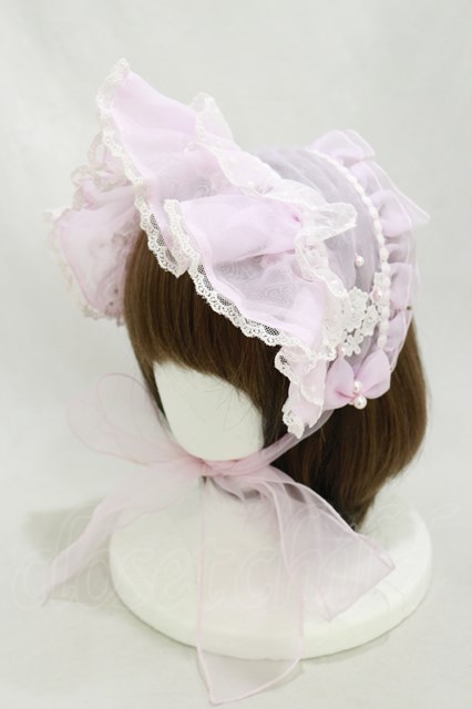 Angelic Pretty / Day Dream ハーフボンネット ピンク H-24-09-12-006-AP-AC-NS-ZH