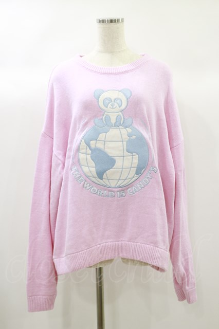 Candy Stripper / THE WORLD IS CANDY'S KNIT F ピンク H-24-09-29-030-PU-TO-KB-ZH