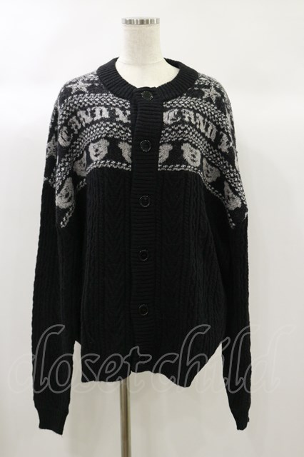 Candy Stripper / CANDY NORDIC KNIT CARDIGAN 2 黒 H-24-09-29-040-PU-TO-KB-ZH