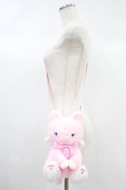 Angelic Pretty / Milk Catぬいぐるみポーチ ピンク H-24-10-04-018-AP-BG-NS-ZH